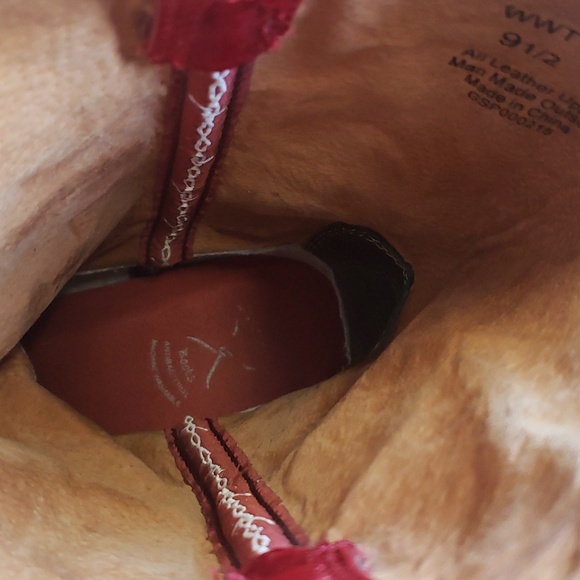 TWISTED X Pointed Gorgeous Red & Brown Embroidered Western Boots Sz 9.5 B. - Picture 14 of 16